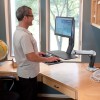 ajustable altura 4 ajustable altura Ergotron 24 317 026 WorkFit A ergotron superficie de trabajo